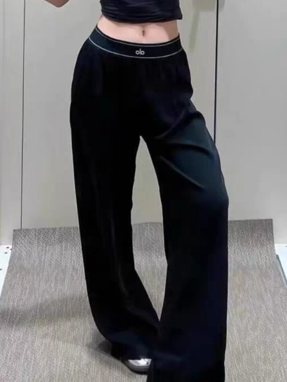 Black Alo Yoga Women's Regular Pants XS-M🍀Comfortable Daily💕